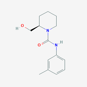 (2R)-2-(hydroxymethyl)-N-(3-methylphenyl)piperidine-1-carboxamide