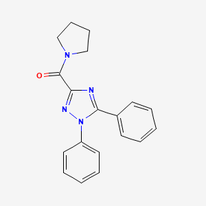 1,5-diphenyl-3-(pyrrolidin-1-ylcarbonyl)-1H-1,2,4-triazole