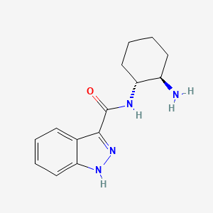 N-[(1R,2R)-2-aminocyclohexyl]-1H-indazole-3-carboxamide