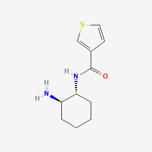 N-[(1R,2R)-2-aminocyclohexyl]thiophene-3-carboxamide