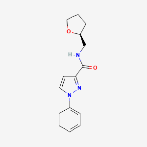 N-[[(2S)-oxolan-2-yl]methyl]-1-phenylpyrazole-3-carboxamide