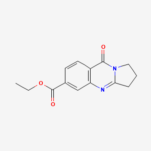 ethyl 9-oxo-2,3-dihydro-1H-pyrrolo[2,1-b]quinazoline-6-carboxylate