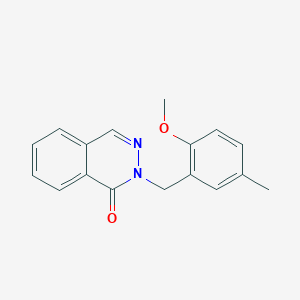 molecular formula C17H16N2O2 B7645555 2-[(2-Methoxy-5-methylphenyl)methyl]phthalazin-1-one 