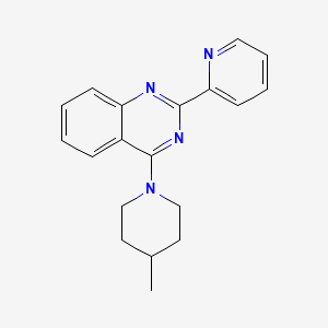 4-(4-Methylpiperidin-1-yl)-2-(pyridin-2-yl)quinazoline