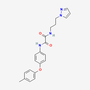 N'-[4-(4-methylphenoxy)phenyl]-N-(3-pyrazol-1-ylpropyl)oxamide