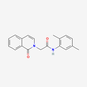 N-(2,5-dimethylphenyl)-2-(1-oxoisoquinolin-2-yl)acetamide