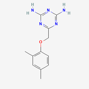 6-[(2,4-Dimethylphenoxy)methyl]-1,3,5-triazine-2,4-diamine