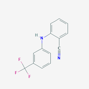 B076456 2-((3-(Trifluoromethyl)phenyl)amino)benzonitrile CAS No. 13481-62-4