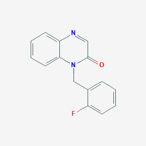 1-[(2-Fluorophenyl)methyl]quinoxalin-2-one