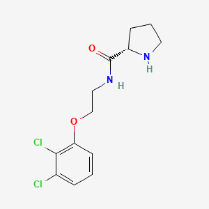 (2S)-N-[2-(2,3-dichlorophenoxy)ethyl]pyrrolidine-2-carboxamide