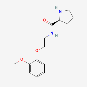 (2S)-N-[2-(2-methoxyphenoxy)ethyl]pyrrolidine-2-carboxamide