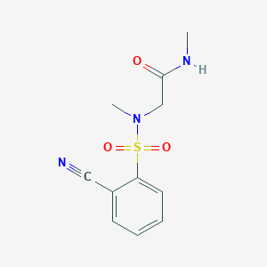 2-[(2-cyanophenyl)sulfonyl-methylamino]-N-methylacetamide