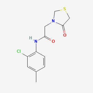 N-(2-chloro-4-methylphenyl)-2-(4-oxo-1,3-thiazolidin-3-yl)acetamide