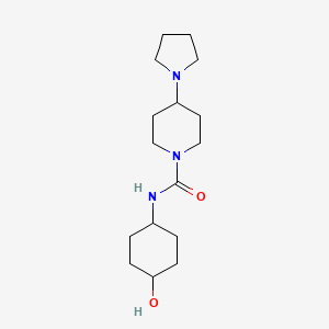 N-(4-hydroxycyclohexyl)-4-pyrrolidin-1-ylpiperidine-1-carboxamide