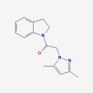 1-(2,3-Dihydroindol-1-yl)-2-(3,5-dimethylpyrazol-1-yl)ethanone