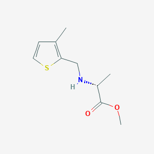 methyl (2R)-2-[(3-methylthiophen-2-yl)methylamino]propanoate