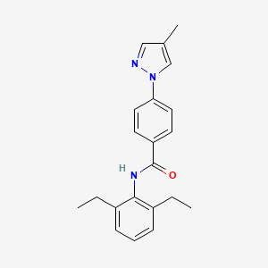 N-(2,6-diethylphenyl)-4-(4-methylpyrazol-1-yl)benzamide