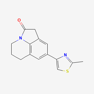 6-(2-Methyl-1,3-thiazol-4-yl)-1-azatricyclo[6.3.1.04,12]dodeca-4,6,8(12)-trien-2-one