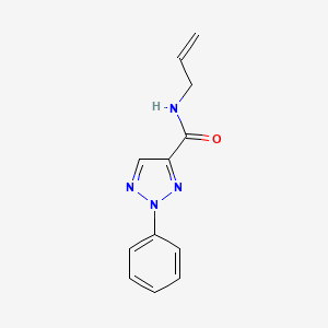 molecular formula C12H12N4O B7645825 2-phenyl-N-prop-2-enyltriazole-4-carboxamide 