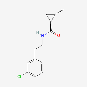 (1S,2S)-N-[2-(3-chlorophenyl)ethyl]-2-methylcyclopropane-1-carboxamide