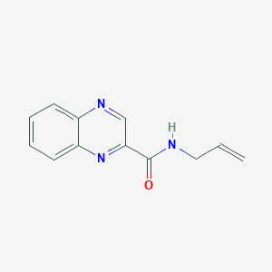 molecular formula C12H11N3O B7645834 N-prop-2-enylquinoxaline-2-carboxamide 