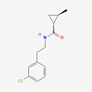 (1R,2R)-N-[2-(3-chlorophenyl)ethyl]-2-methylcyclopropane-1-carboxamide