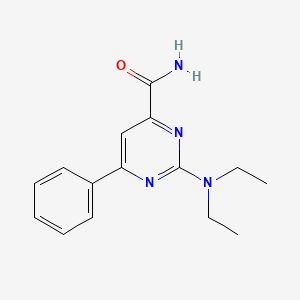 2-(Diethylamino)-6-phenylpyrimidine-4-carboxamide