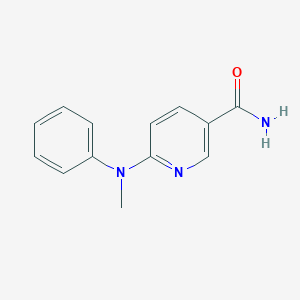 6-(N-methylanilino)pyridine-3-carboxamide