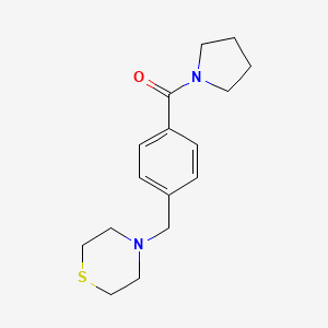 Pyrrolidin-1-yl-[4-(thiomorpholin-4-ylmethyl)phenyl]methanone