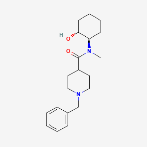 molecular formula C20H30N2O2 B7645955 1-benzyl-N-[(1R,2R)-2-hydroxycyclohexyl]-N-methylpiperidine-4-carboxamide 