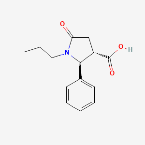 (2S,3S)-5-oxo-2-phenyl-1-propylpyrrolidine-3-carboxylic acid