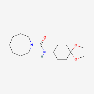 N-(1,4-dioxaspiro[4.5]decan-8-yl)azocane-1-carboxamide