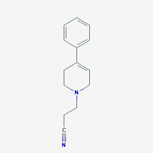 3-(4-phenyl-3,6-dihydro-2H-pyridin-1-yl)propanenitrile