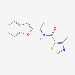 N-[(1S)-1-(1-benzofuran-2-yl)ethyl]-4-methyl-1,3-thiazole-5-carboxamide