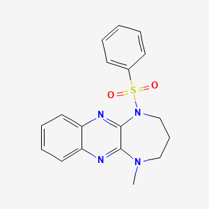 5-(benzenesulfonyl)-1-methyl-3,4-dihydro-2H-[1,4]diazepino[2,3-b]quinoxaline