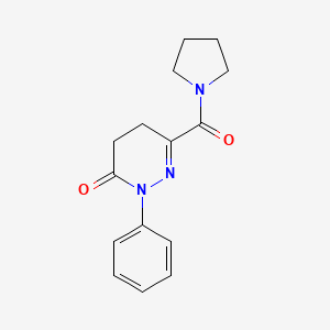 2-Phenyl-6-(pyrrolidine-1-carbonyl)-4,5-dihydropyridazin-3-one