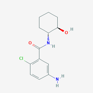 molecular formula C13H17ClN2O2 B7646177 5-amino-2-chloro-N-[(1R,2R)-2-hydroxycyclohexyl]benzamide 