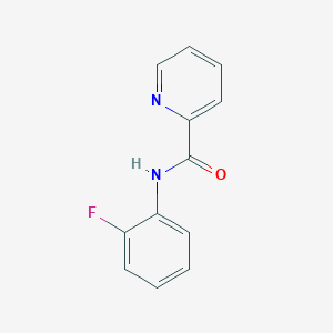 molecular formula C12H9FN2O B7646180 N-(2-氟苯基)吡啶甲酰胺 