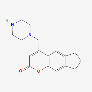 4-(piperazin-1-ylmethyl)-7,8-dihydrocyclopenta[g]chromen-2(6H)-one