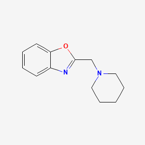 molecular formula C13H16N2O B7646242 2-(Piperidin-1-ylmethyl)-1,3-benzoxazole 