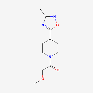 2-Methoxy-1-[4-(3-methyl-1,2,4-oxadiazol-5-yl)piperidin-1-yl]ethanone