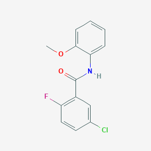 5-chloro-2-fluoro-N-(2-methoxyphenyl)benzamide