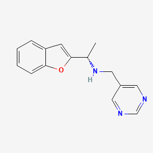 (1S)-1-(1-benzofuran-2-yl)-N-(pyrimidin-5-ylmethyl)ethanamine