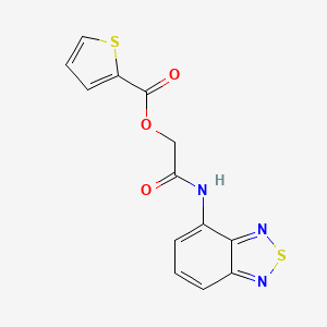 [2-(2,1,3-Benzothiadiazol-4-ylamino)-2-oxoethyl] thiophene-2-carboxylate