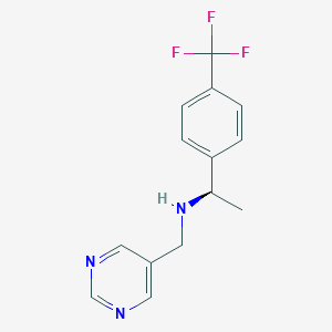 (1R)-N-(pyrimidin-5-ylmethyl)-1-[4-(trifluoromethyl)phenyl]ethanamine