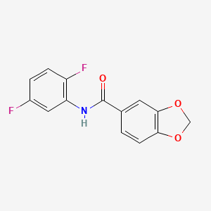 N-(2,5-difluorophenyl)-1,3-benzodioxole-5-carboxamide