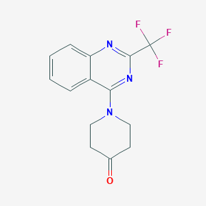 1-[2-(Trifluoromethyl)quinazolin-4-yl]piperidin-4-one