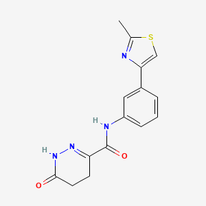 N-[3-(2-methyl-1,3-thiazol-4-yl)phenyl]-6-oxo-4,5-dihydro-1H-pyridazine-3-carboxamide