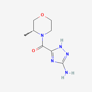 (3-amino-1H-1,2,4-triazol-5-yl)-[(3R)-3-methylmorpholin-4-yl]methanone