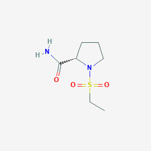 (2S)-1-ethylsulfonylpyrrolidine-2-carboxamide